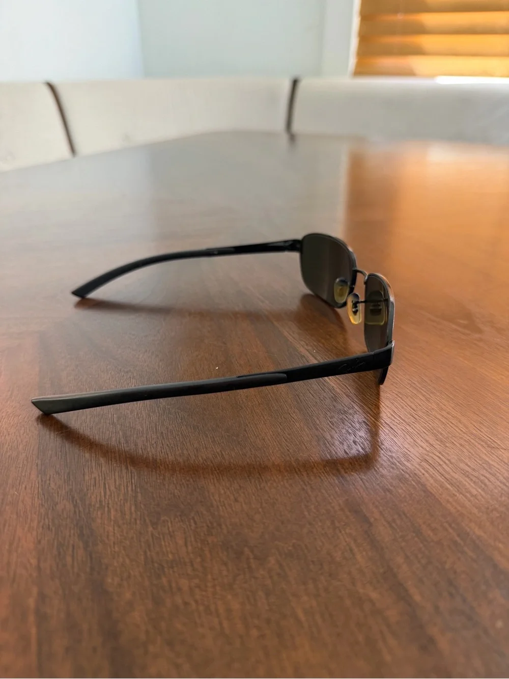 Ray-Ban Black Rectangular Metal Frame Sunglasses